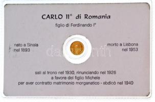 DN "II. Károly" modern mini Au pénz, lezárt, eredeti műanyag tokban (0.333) T:BU
ND &quot...