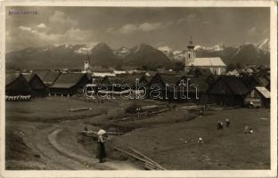 1931 Csorba, Strba (Magas-Tátra, Vysoké Tatry); látkép, faházak, templomok / general view, wooden houses, churches. J. Lamplota photo