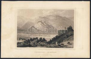 1860 Torockószentgyörgy metszet / Colţeşti engraving 16x24cm