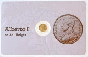DN I. Albert modern mini Au pénz, lezárt, eredeti műanyag tokban (0.333) T:BU ND Albert I. Au modern mini Au coin in sealed plastic case (0.333) C:BU