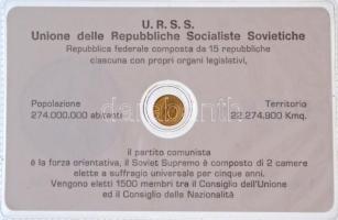 DN "Szovjetunió" modern mini Au pénz, lezárt, eredeti műanyag tokban (0.333) T:BU
ND &quo...