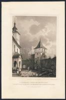 1860 Botfalva metszet / Bod engraving 16x24cm