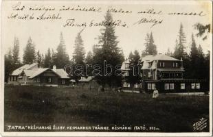 1926 Tátra, Késmárkiitató, Kezmarské Zlaby (Magas-Tátra, Vysoké Tatry); Késmárki itató (908 m), étterem, turista szálló / Kesmarker Tränke / restaurant, tourist hotel. J. Lamplota photo