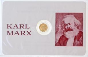 DN Karl Marx modern mini Au pénz, lezárt, eredeti műanyag tokban (0.333) T:BU ND Karl Marx Au modern mini Au coin in sealed plastic case (0.333) C:BU
