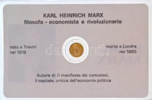DN "Karl Marx" modern mini Au pénz, lezárt, eredeti műanyag tokban (0.333) T:BU
ND "...