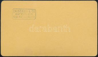 cca 1872 Margitszigeti lóvasút alsó állomása, keményhátú fotó, Pest, Calderoni és Társa pecséttel a ...