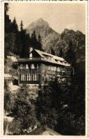 1939 Tátra, Magas-Tátra, Vysoké Tatry;  Turisticky dom Dr. Guhra na Hrebienku / Touristenhaus Dr. Guhr am Kämmchen / Dr. Guhr turistaház a Tarajkánál / tourist hotel near Hrebienok (EK)