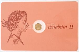 DN "II. Erzsébet" modern mini Au pénz, lezárt, eredeti műanyag tokban (0.333) T:BU ND "Elizabeth II" Au modern mini Au coin in sealed plastic case (0.333) C:BU