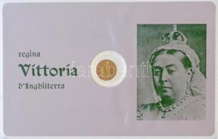 DN "Viktória" modern mini Au pénz, lezárt, eredeti műanyag tokban (0.333) T:BU ND "Victoria" Au modern mini Au coin in sealed plastic case (0.333) C:BU