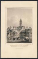 1860 Nagyszeben metszet / Sibiu engraving 16x24cm