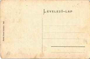 Rozsnyó, Roznava; Fő tér, Rákóczi őrtorony, fodrász, piac / main square, watch tower, hairdresser, m...