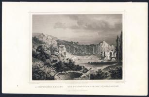 1860 Tetye metszet / Tetye engraving 16x24cm