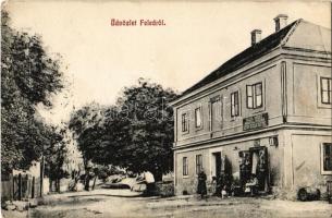1911 Feled, Veladin, Jesenské; Feled és Vidéke fogyasztási és értékesítő szövetkezet üzlete / cooperative shop