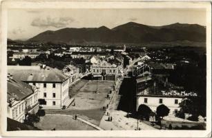 1934 Turócszentmárton, Turciansky Svaty Martin;  Fő tér, Ludvik Fischer üzlete / main square, shops. photo (EK)