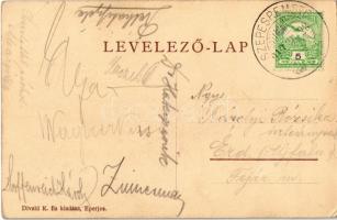 1913 Szepesremete, Einsiedel, Mnísek nad Hnilcom; Fő utca, iskola. Divald K. fia / main street, scho...