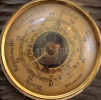 Fa forgatható asztali barométer, m: 16 cm