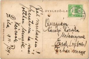 1911 Losonc, Lucenec; Gyalogsági laktanya. Kredens és Fiala kiadása / military barrack for infantry