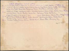 1922 Ungvár, teniszezők csoportképe, kartonra ragasztott fotó, 17×23 cm / Tennis players, photo