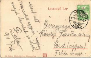 1911 Rimaszombat, Rimavská Sobota; Ágostai evangélikus templom, szekár. Ifj. Rábely Miklós kiadása /...