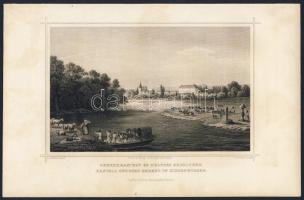 1860 Aranyosgerend metszet / Lunceni engraving 16x24cm
