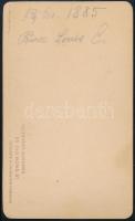 1885 galántai Esterházy Alajos (1844-1912) herceg, lovassági tábornok, keményátú fotó, London, Alexa...