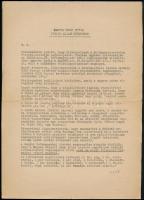 Szántó Zsigmond papírhagyatéka, neki szóló gépelt levelek, pl. izraeli kivándorlással kapcsolatban, ...