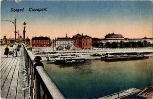 1922 Szeged, Tisza-part, villamos