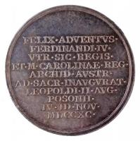 Habsburg Monarchia 1790. "II. Lipót pozsonyi koronázásán IV. Ferdinánd szicíliai király és neje...