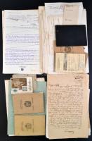 cca 1889-1946 A Károlyi család papírhagyatéka (Zsidó Világkongresszus kutatólapja, jegyzőkönyv, útlevél, zsoldkönyv, okmányok, iratok, stb.)