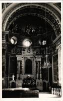 1943 Jolsva, Jelsava; Római katolikus templom belső. Neubauer Lajos fényképész kiadása / Catholic church interior