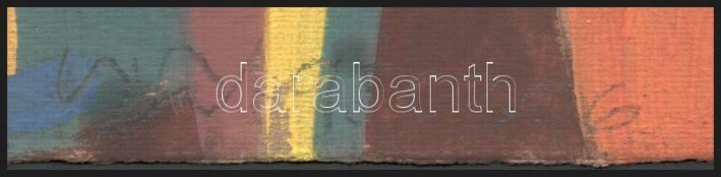 Csepeli Németh Miklós (1934-2012): Fiatalok. Vegyes technika, karton, jelzett, datált (950306), 28x2...