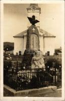 1937 Merény, Nálepkovo, Vondrisel, Wagendrüssel; Hősök szobra / Pamiatka padlych vojákov / Heldendenkmal / heroes statue