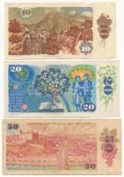 Csehszlovákia 1961-1988. 10K-500K (5xklf) T:III,III- Czechoslovakia 1961-1988. 10 Korun - 500 Korun ...