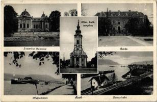 1940 Szob, Lazarista Rendház, Római katolikus templom, zárda, hajóállomás, Duna, vasútállomás (EK)