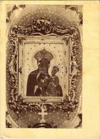 1943 Sopronbánfalva (Sopron), a censtochaui csodatevő fekete Mária a sopronbánfalvai karmelita apácák templomában. Diebold K. felvétele (EK)