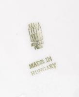 Zsolnay birkózó medvék, részben kézzel festett, jelzett (Markup Béla), hibátlan, m: 31 cm