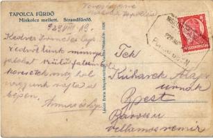 1929 Miskolctapolca, Görömbölytapolca, Görömbölyi-Tapolca, Tapolca (Miskolc); strandfürdő, fürdőzők,...