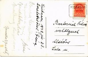 1942 Kisbacon, Batanii Mici; Székely lány a virágok között / Transylvanian girl among the flowers, f...