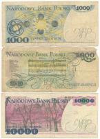 Lengyelország 1948-1988. 20Zl - 10.000Zl (7xklf) T:III,III- Poland 1948-1988. 20 Zlotych - 10.000 Zl...