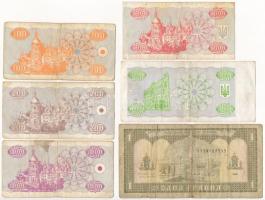 Ukrajna 1992. 100K + 200K + 1000K + 1995. 5000K + 1993. 10000K + 1992. 1H T:III,III-
Ukraine 1992. ...