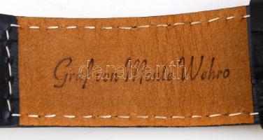 Graf von Monte Wehro automata karóra. bőr szíjjal, újszerű, működő állapotban d: 45 mm