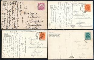 1942-1949  Bozó Gyula (1913-2004) grafikusnak küldött képeslapok, 8 db