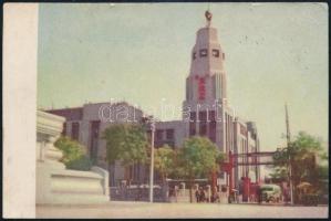 1957 Peking, Magyar Labdarúgó Szövetség tagjainak üdvözlő képeslapja Kínából, az utánpótlás válogato...