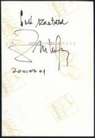 2000 Zente Ferenc (1920-2006) színművész dedikált fotója, 12x8 cn