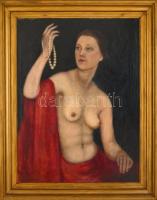 Szánthó jelzéssel: Akt. Olaj, vászon, fa keretben, 80x60 cm