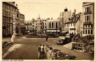 Hastings, town centre, automobiles, Car Park, shops