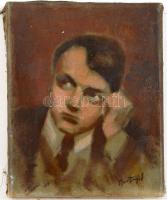 Bortnyik jelzéssel: Ady Endre. Olaj, vászon, 25x20 cm