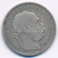 1892KB 1K Ag "Ferenc József" T:2-,3 Adamo K5