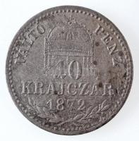 1872KB 10kr Ag "Váltó Pénz" T:2- Adamo M10.1