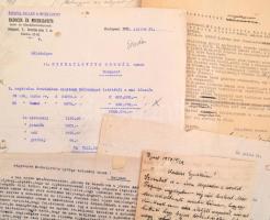 cca 1920-1950 A Mihajlovits (Michailovits) család egy mappányi iratai (levelek, számlák, haszonbérle...